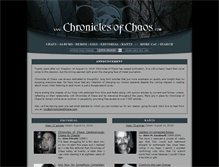 Tablet Screenshot of chroniclesofchaos.com